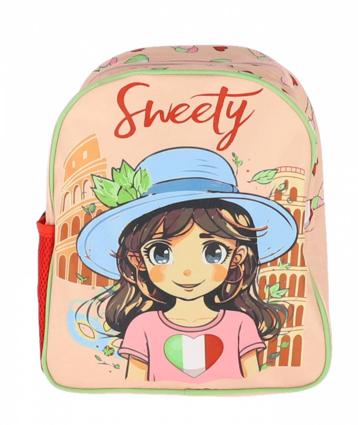 Ghiozdan pentru prescolari din colectia Sweety, fermoar asortat, usor si confortabil, 28x24x9 cm - imagine 5